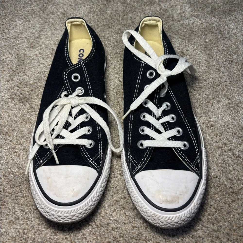 Converse Chuck Taylor All Star Black Ox Low Top Sneakers Unisex M Sz 6 W Sz 8 - Picture 3 of 7